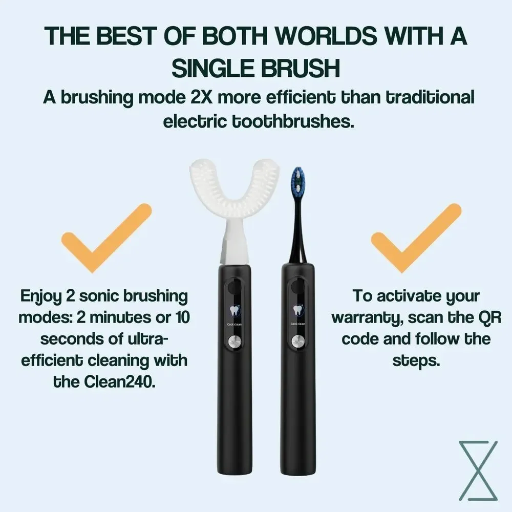 Black Sonic Toothbrush - Ultra Premium Pack